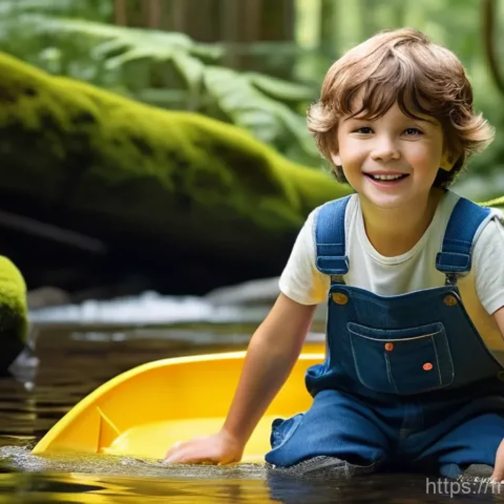 기업경영지도사 시험 교재 비교 - **"A joyful 8-year-old boy, with tousled brown hair and bright, curious eyes, wearing a vibrant yell...