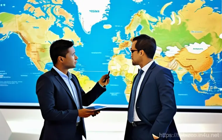 기업경영지도사와 글로벌 경영 사례 - **Prompt 1: Navigating the Modern Business Labyrinth**
    "A sophisticated and focused business exe...