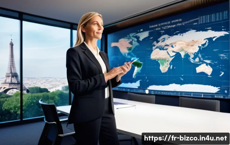 기업경영지도사와 문제 해결 도구 - **Prompt:** A determined and focused French entrepreneur, a woman in her late 30s with a smart busin...